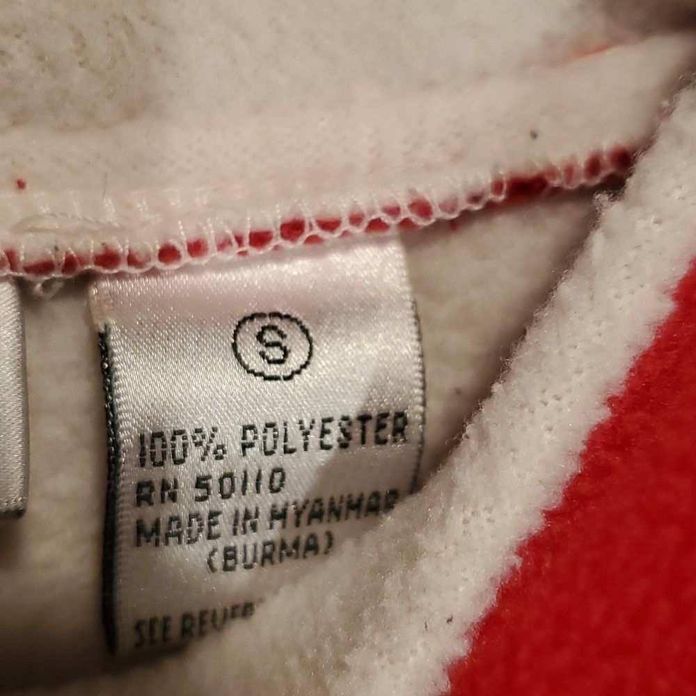 Bonnie Evans red Snowman pullover fleece - Picture 4 of 5